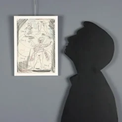 New Pamono Dario Fo, Composition, Mixed Media on Paper