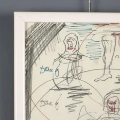 New Pamono Dario Fo, Composition, Mixed Media on Paper