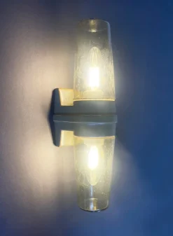 Pamono Dark Caramel Double Wall Lamp by Sigvard Bernadotte, 1970s><noscript><img width=