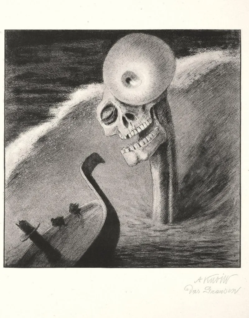 Best Pamono Das Grausen - Lithograph After A. Kubin - 1903 1922