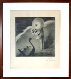 Best Pamono Das Grausen - Lithograph After A. Kubin - 1903 1922