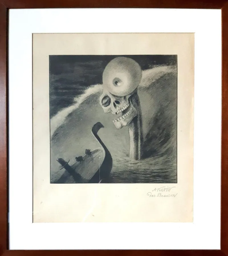 Best Pamono Das Grausen - Lithograph After A. Kubin - 1903 1922