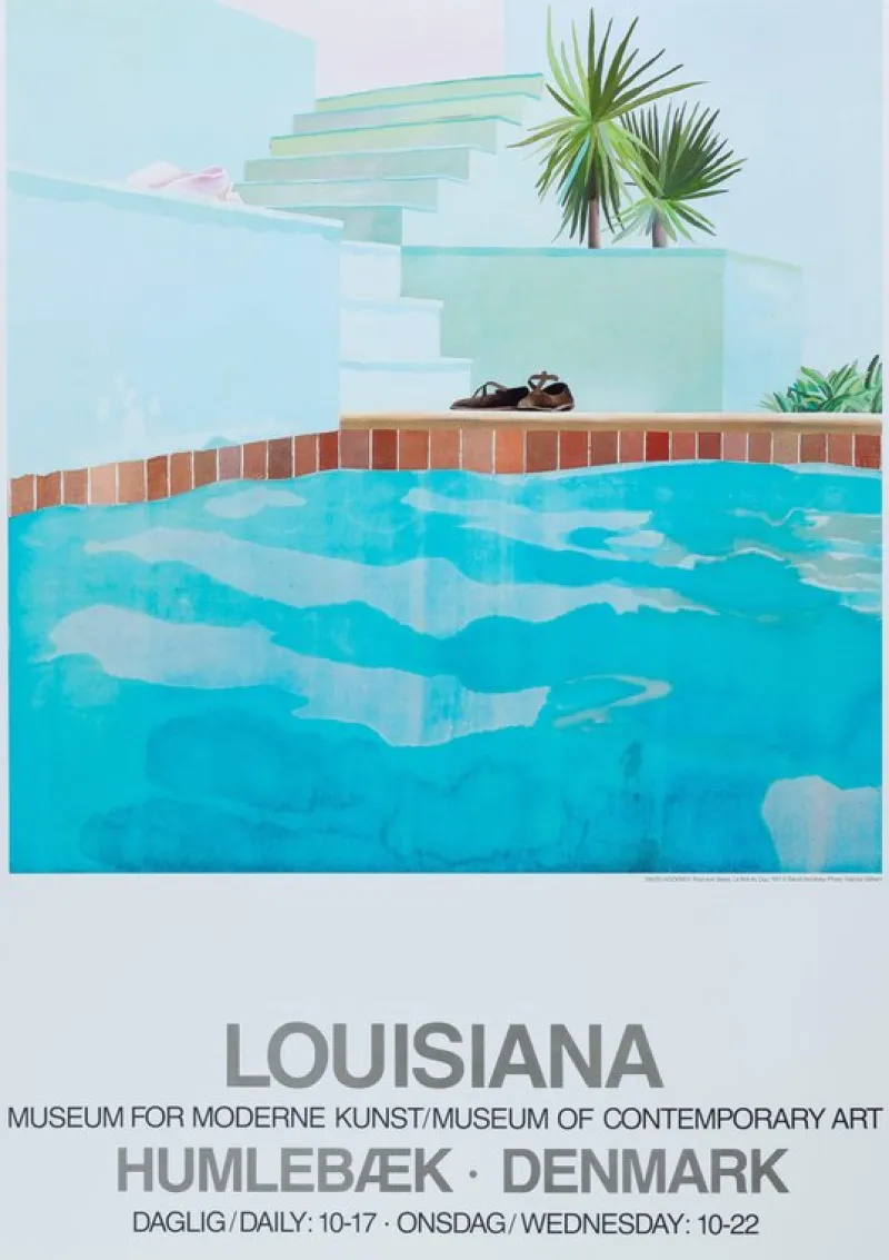 Clearance Pamono David Hockney Pool and Steps Poster