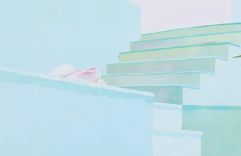 Clearance Pamono David Hockney Pool and Steps Poster