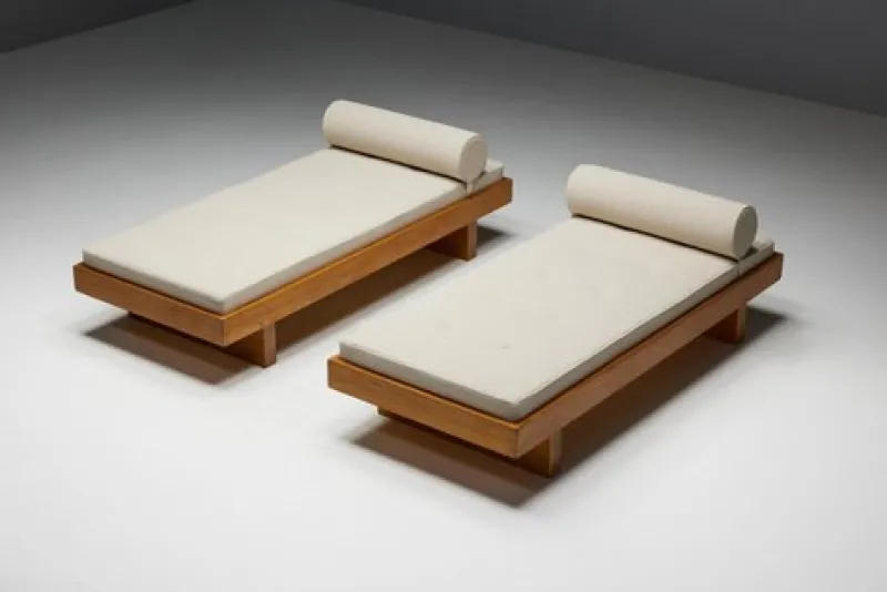 Discount Pamono Daybed by Charlotte Perriand for Méribel Les Allues, 1960s