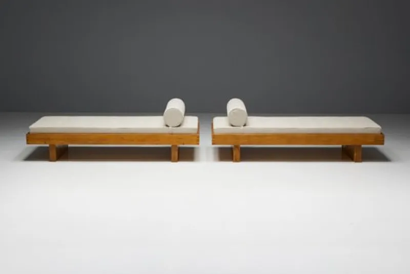 Discount Pamono Daybed by Charlotte Perriand for Méribel Les Allues, 1960s