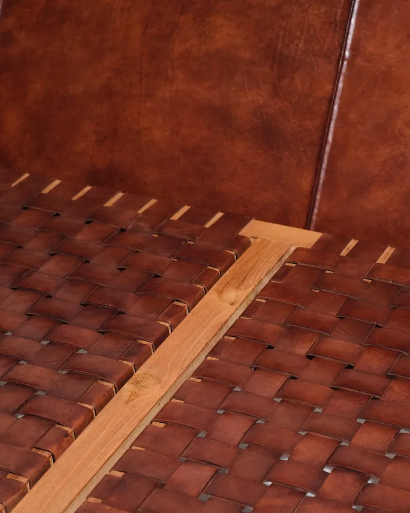 Pamono Daybed in Leather and Wood by Olivier de Schrijver, 1970s> Daybeds & Chaises Lounges