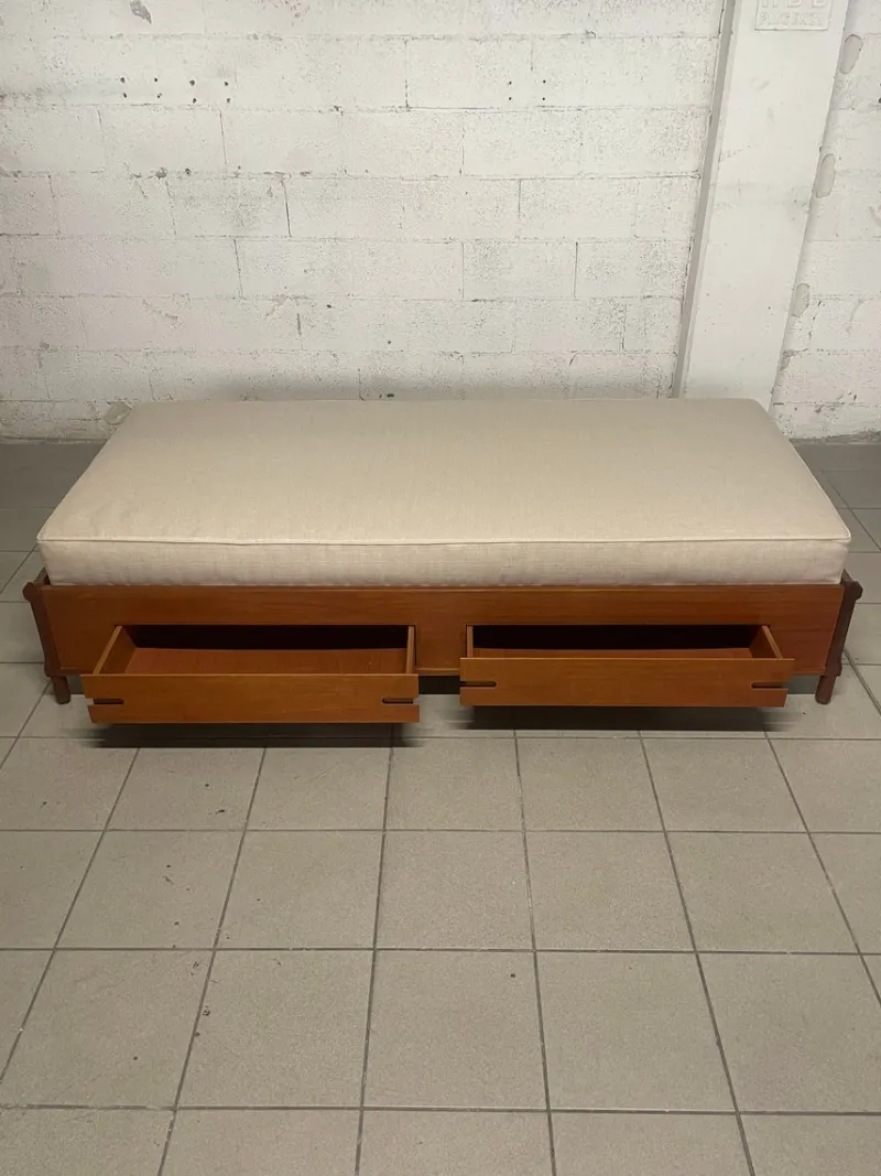 Hot Pamono Daybed in Teak and Container Drawers, 1960s