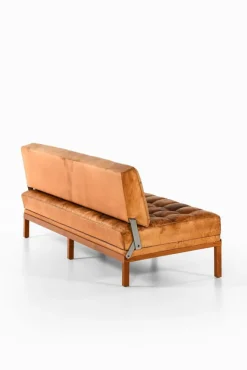 Hot Pamono Daybed in Teak, Steel and Leather attributed to Johannes Spalt, 1960s