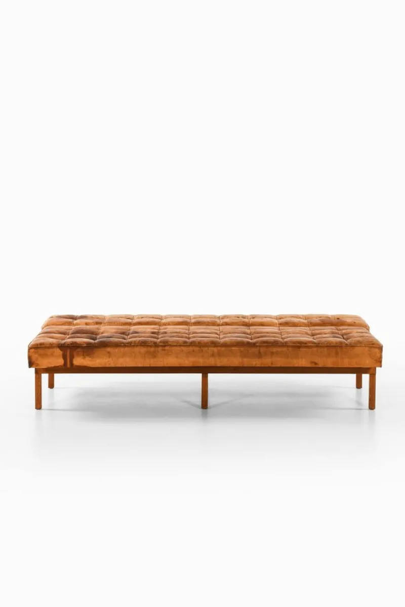 Hot Pamono Daybed in Teak, Steel and Leather attributed to Johannes Spalt, 1960s