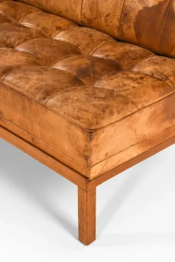 Hot Pamono Daybed in Teak, Steel and Leather attributed to Johannes Spalt, 1960s