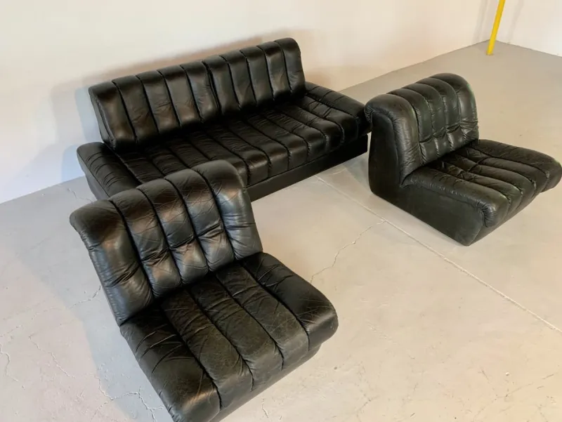 Pamono DD 85 Living Room Set from De Sede, Set of 3> Living Room Sets