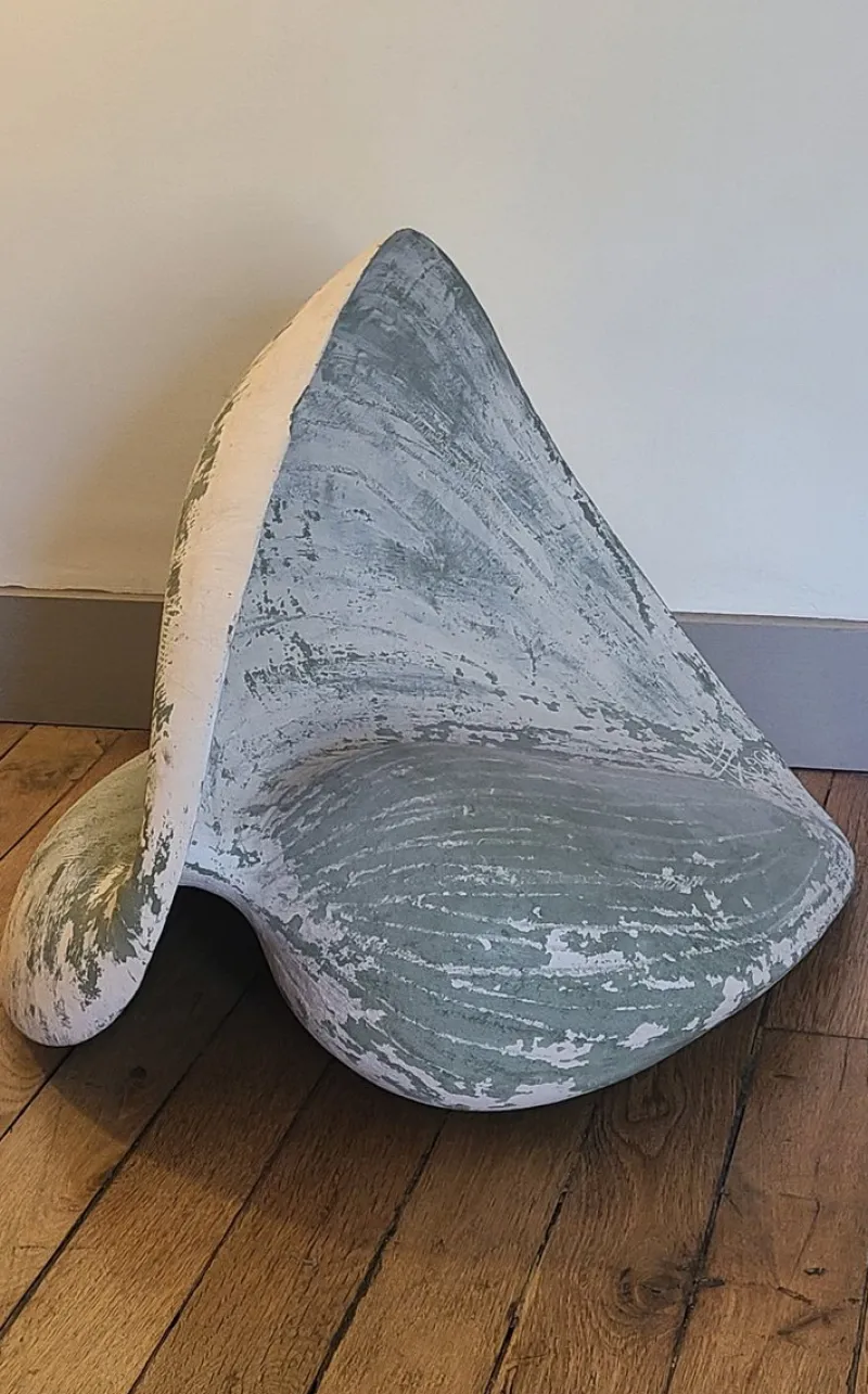 Pamono Debizet Agnes, The Open Almond, 1990, Stoneware> Minimalist