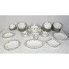 Hot Pamono Decorated Porcelain Tableware, 1890s, Set of 60