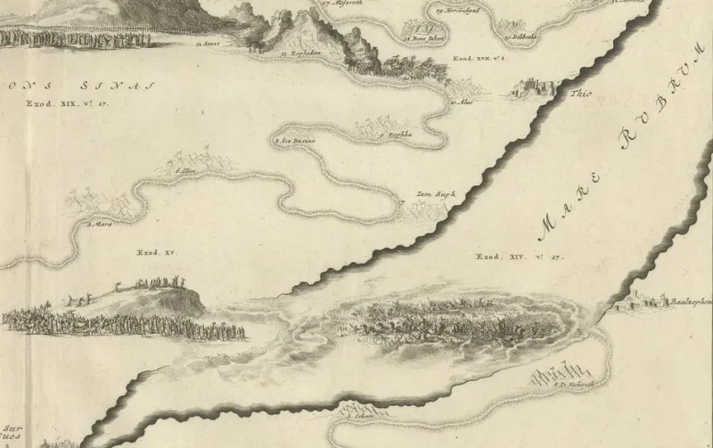 Online Pamono Decorative Map of the Holy Land by Pieter Mortier, 1700