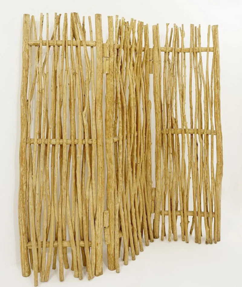 Pamono Decorative 3-Panel Room Divider in Wood Branches> Room Dividers & Screens