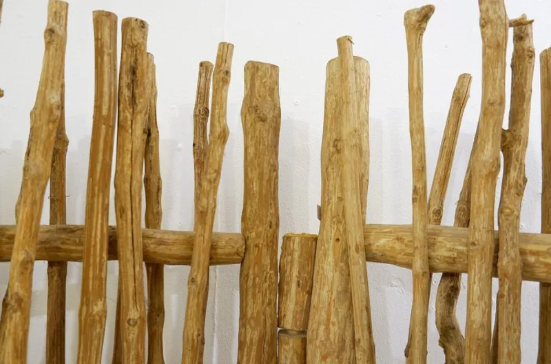 Pamono Decorative 3-Panel Room Divider in Wood Branches> Room Dividers & Screens