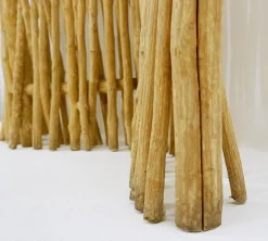 Pamono Decorative 3-Panel Room Divider in Wood Branches><noscript><img width=