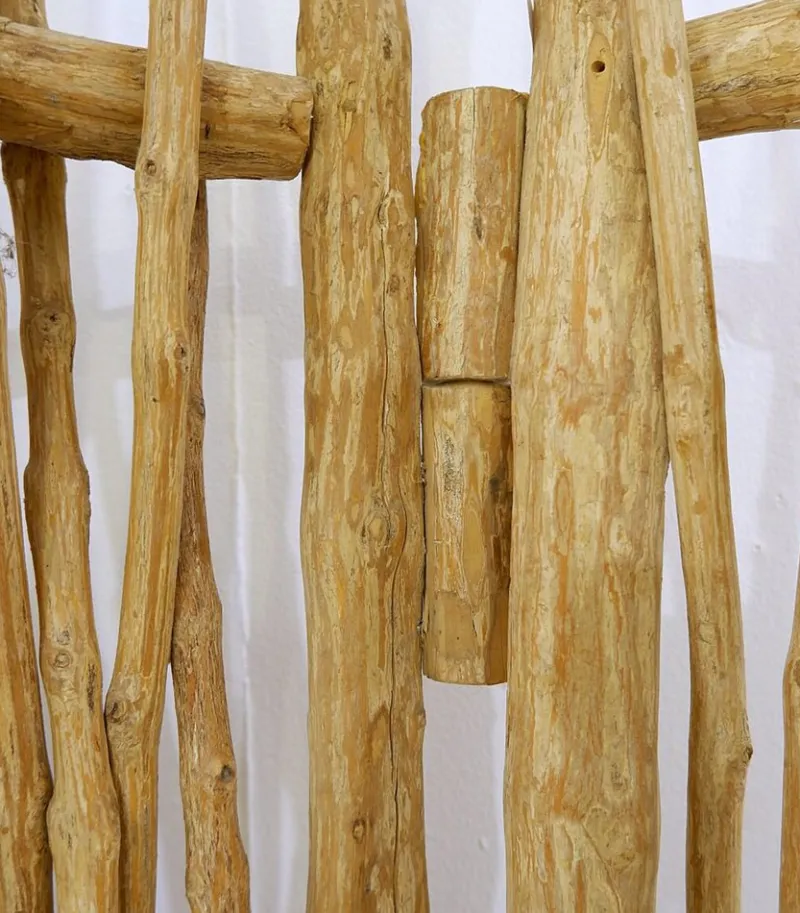 Pamono Decorative 3-Panel Room Divider in Wood Branches> Room Dividers & Screens