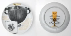 Discount Pamono Decorative Porcelain Plates by P. Fornasetti for Martini & Rossi, 1960s, Set of 12