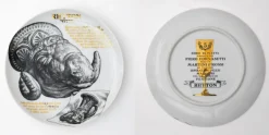 Discount Pamono Decorative Porcelain Plates by P. Fornasetti for Martini & Rossi, 1960s, Set of 12