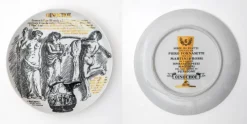 Discount Pamono Decorative Porcelain Plates by P. Fornasetti for Martini & Rossi, 1960s, Set of 12