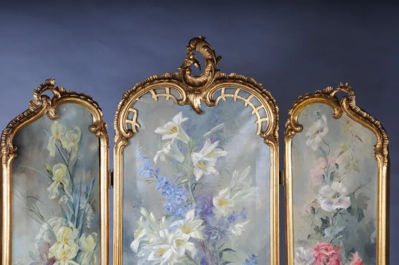 Clearance Pamono Decorative Rococo Room Divider from Belle Époque, 1880