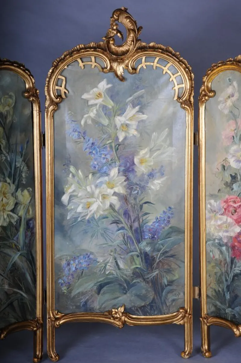 Clearance Pamono Decorative Rococo Room Divider from Belle Époque, 1880