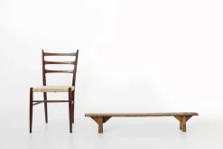 New Pamono Decorative Wooden Low Bench, France, 1850s