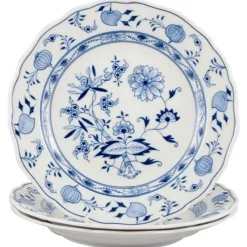 Pamono Deep Dinner Plates from Meissen, 1890s, Set of 3> Dinner Plates & Bowls
