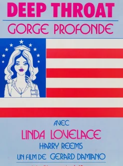 Pamono Deep Throat Original Vintage Movie Poster from Studio Lem, France, 1975> Posters