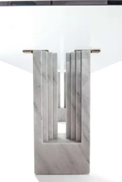 Clearance Pamono Delfi Marble and Glass Table by Marcel Breuer and Carlo Scarpa for Cassina