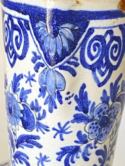 Pamono Delft Jug in White and Blue Faïence by Adrian Pynacker, 1700s><noscript><img width=