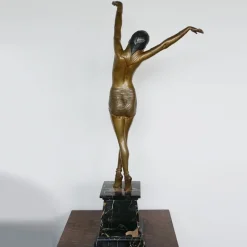 Clearance Pamono Demetre Chiparus, Art Deco Egyptian Dancer, 1920s-1940s, Bronze & Marble