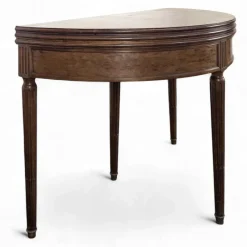 Sale Pamono Demi-Lune Game Table in Speckled Mahogany