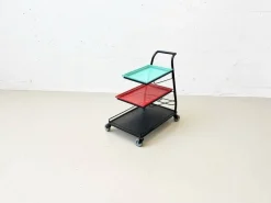 Online Pamono Demon Serving Trolley attributed to Mathieu Matégot, France, 1952s