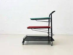 Online Pamono Demon Serving Trolley attributed to Mathieu Matégot, France, 1952s