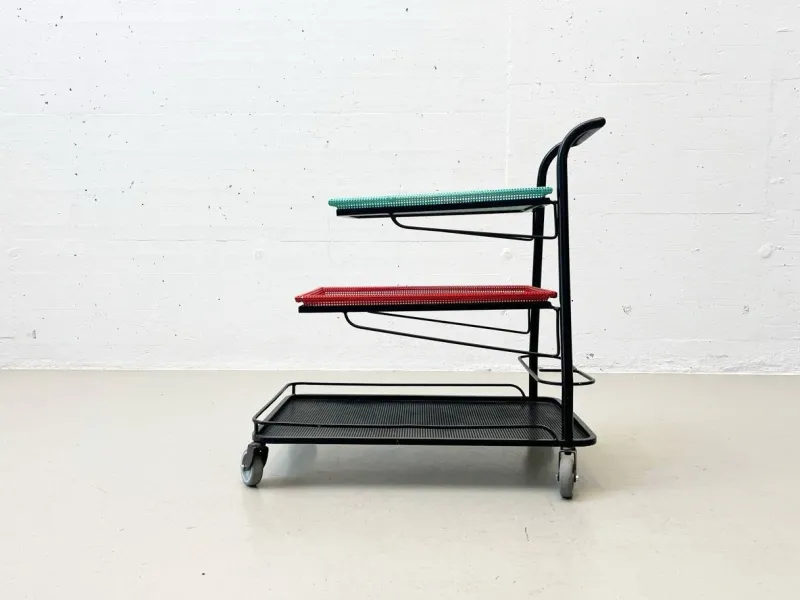 Online Pamono Demon Serving Trolley attributed to Mathieu Matégot, France, 1952s