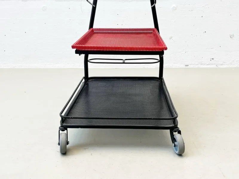 Online Pamono Demon Serving Trolley attributed to Mathieu Matégot, France, 1952s