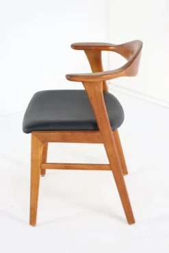 Pamono Desk Chairs Model 49 attributed to Erik Kirkegaard for for Høng Stolefabrik, 1960s, Set of 4><noscript><img width=