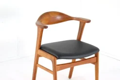 Pamono Desk Chairs Model 49 attributed to Erik Kirkegaard for for Høng Stolefabrik, 1960s, Set of 4><noscript><img width=