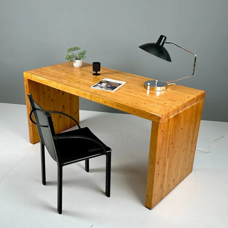Hot Pamono Desk in Fir, 1970s