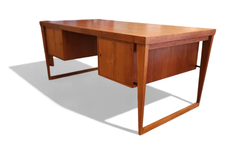 Pamono Desk Model 70 in Teak by Kai Kristiansen for Feldballe Møbelfabrik, 1960s> Desks
