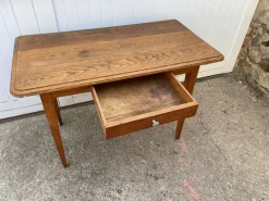 Sale Pamono Desk Table with 1 Drawer Oak Top 105x56cm, 1930s