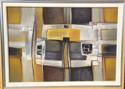 Pamono Desserprit Roger, Oil on Canvas, 1971> Abstraction