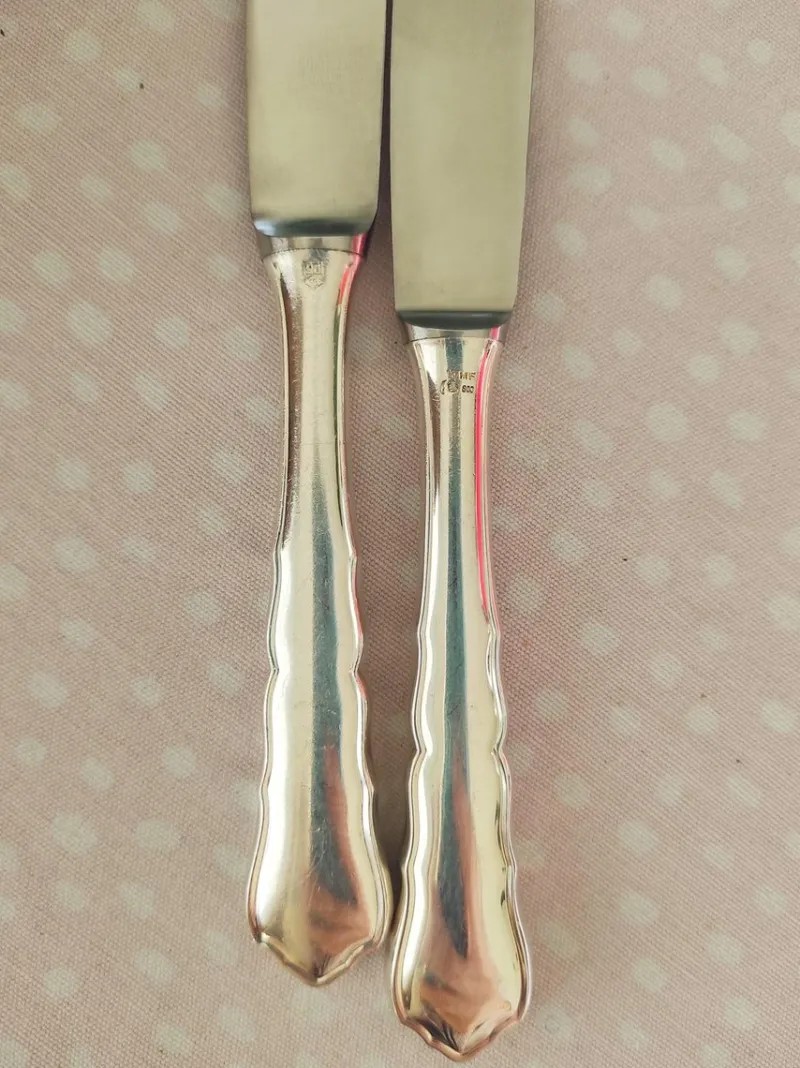 Pamono Dessert Cutlerly in 90/silver 800 from WMF, Set of 13> Cutlery & Serving Utensils
