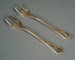 Pamono Dessert Forks attributed to Christofle, Paris, 1960s, Set of 12><noscript><img width=