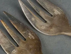 Pamono Dessert Forks attributed to Christofle, Paris, 1960s, Set of 12><noscript><img width=