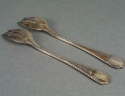 Pamono Dessert Forks attributed to Christofle, Paris, 1960s, Set of 12><noscript><img width=