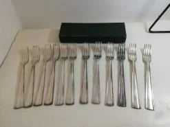 Pamono Dessert Forks by Gio Ponti for Arthur Krupp, Italy, 1940s, Set of 12> Cutlery & Serving Utensils